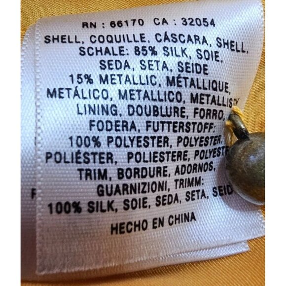 Anthropologie HD in Paris Womens 4 Goldspun Paisley Silk Blend Dress - Picture 16 of 16